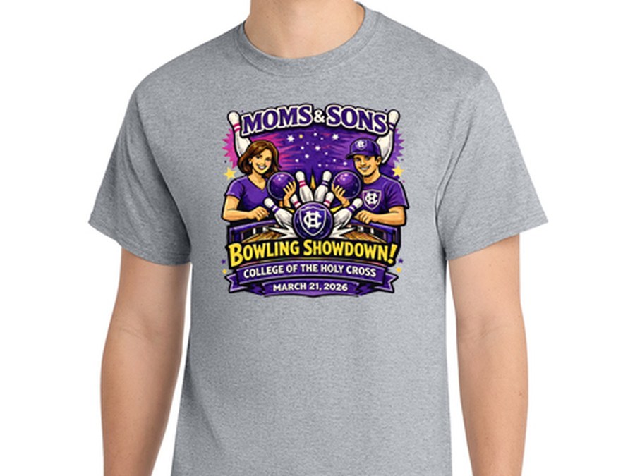 Mom and Sons bowling tee illustration