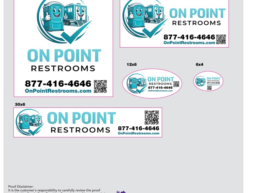On Point Restrooms decals
